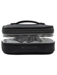 The Mini Clear Train Case - Black - Black