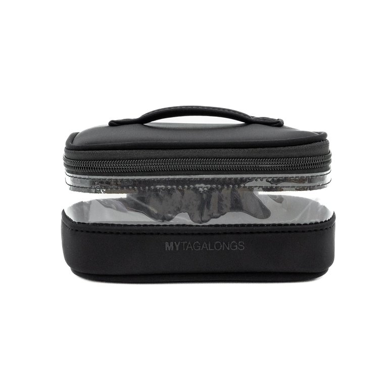 The Mini Clear Train Case - Black - Black