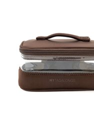 The Mini Clear Train Case - Espresso - Espresso