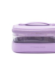 The Mini Clear Train Case - Orchid - Orchid