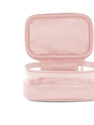 The Mini Clear Train Case - Soft Pink