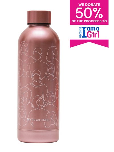 MYTAGALONGS Water Bottle - Because I Am A Girl Pink product