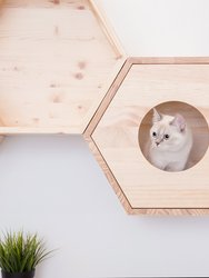 BusyCat-Cover Plate White: Wall Mounted Cat Shelves