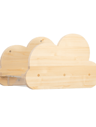 Moku Cloud-Shaped Wall Mounted Cat Shelves Solid Wood With Acrylic Plate