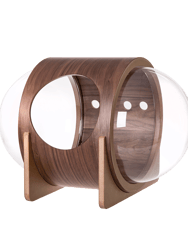 Spaceship Alpha Warm and Cozy Pet Bed for Cat & Dog - Walnut