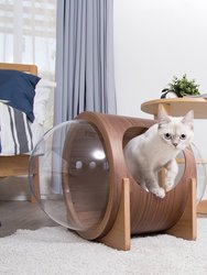 Spaceship Alpha Warm and Cozy Pet Bed for Cat & Dog - Walnut