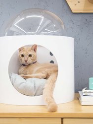 Spaceship Gamma : Wall Mounted Cat Bed Open On The Left-Black