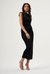 Sleeveless Gathered Dress - Black