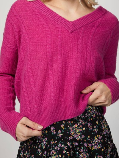 Naadam Cable Knit V-Neck Sweater product