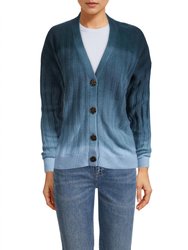 Cashmere Dip Dyed Cardigan - Blue Combo