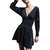 Cotton Cashmere Mixed Media Mini Dress In Slate Blue - Slate Blue