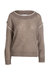 Featherweight Cashmere Embroidered Crewneck - Timber