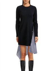 Hybrid Sweater Dress - Navy