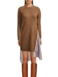Hybrid Sweater Dress - Caramel