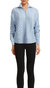Open Back Cable Quarter Zip Sweater - Sky