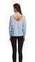Open Back Cable Quarter Zip Sweater