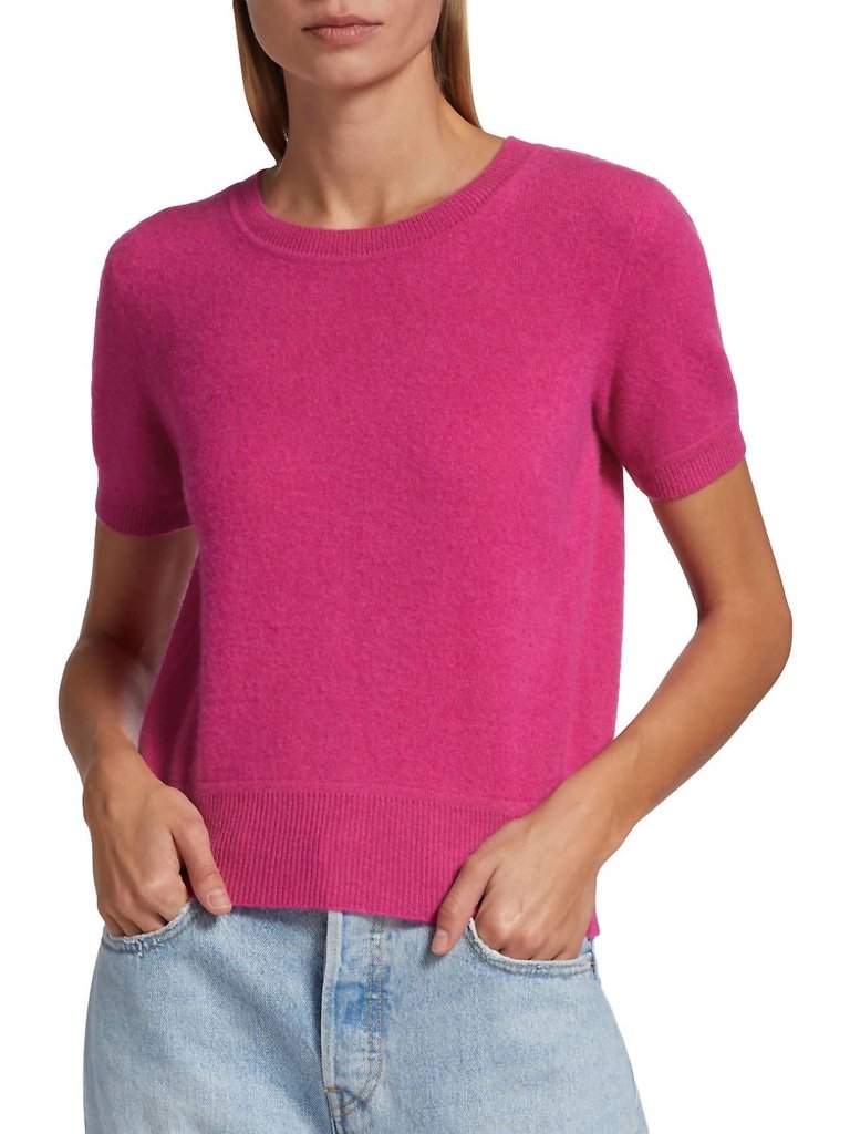 Short Sleeve Cropped Sweater