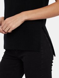 Sleeveless Cashmere Turtleneck Sweater