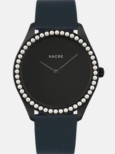 Nacre Lune 48 - Matte Black - Navy Leather product
