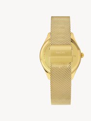 Lune 48 Watch - Gold - Gold Mesh