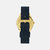 Lune 48 Watch - Gold - Navy Leather