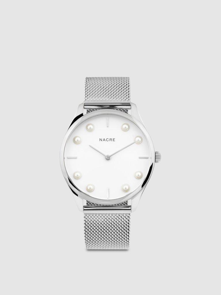 Lune 8 - Stainless Steel - Stainless Steel Mesh - Stainless Steel