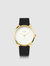 Lune - Gold - Black Leather - Black