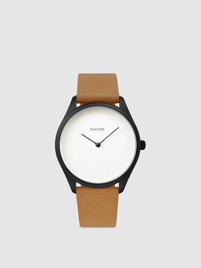 Nacre Lune - Matte Black - Natural Leather product