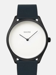 Lune - Matte Black - Navy Leather - Navy Leather