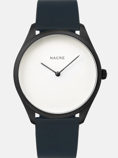 Nacre Lune - Matte Black - Navy Leather product