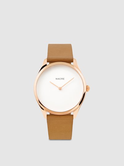 Nacre Lune - Rose Gold - Natural Leather product