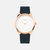 Lune - Rose Gold - Navy Leather