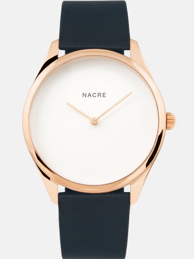 Nacre Lune - Rose Gold - Navy Leather product