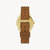 Lune Watch - Gold - Saddle Leather