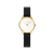Mini Lune Watch - Gold - Matte Black Mesh