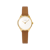 Mini Lune Watch - Gold - Saddle Leather