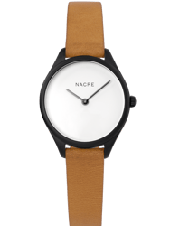 Mini Lune Watch - Matte Black - Natural Leather - Natural Leather
