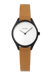 Mini Lune Watch - Matte Black - Natural Leather - Natural Leather