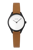 Mini Lune Watch - Matte Black - Saddle Leather - Saddle