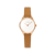 Mini Lune Watch - Rose Gold - Natural Leather