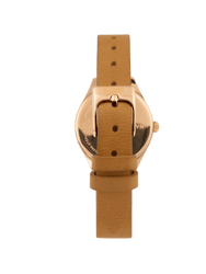 Mini Lune Watch - Rose Gold - Natural Leather