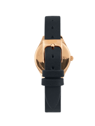 Mini Lune Watch - Rose Gold - Navy Leather