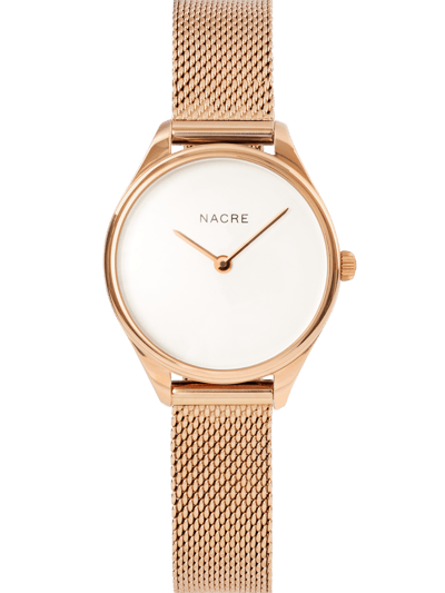 Nacre Mini Lune Watch - Rose Gold - Rose Gold Mesh product