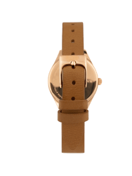 Mini Lune Watch - Rose Gold - Saddle Leather