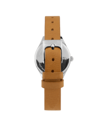 Mini Lune Watch - Stainless Steel - Natural Leather