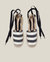 Anni Espadrille - Black Stripes