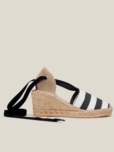 Naguisa Anni Espadrille - Black Stripes product
