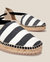 Berta Black Stripes Espadrille