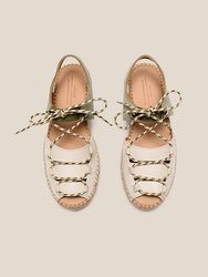 Cima Sandal - Ecru-Olive