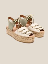 Cima Sandal - Ecru-Olive